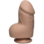 The DFat D 6 Inch Vanilla Dildo With Balls