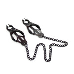 OHMAMA FETISH - JAPANESE NIPPLE Clamps WITH BLACK CHAIN