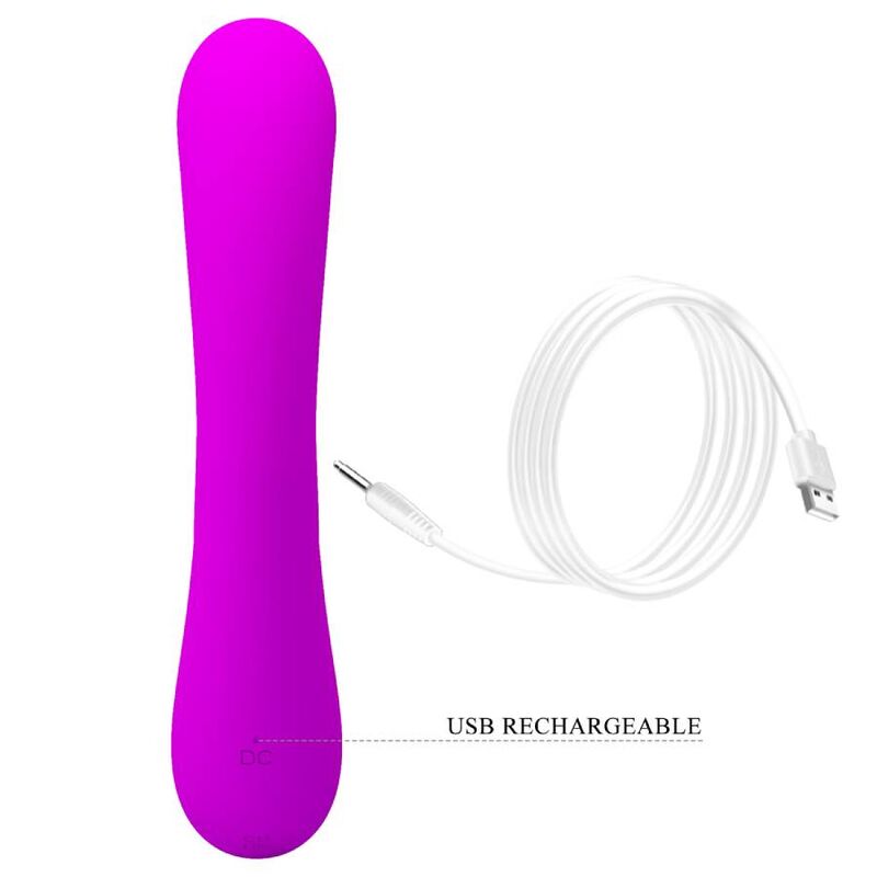 PRETTY LOVE - SINCERE SILICONE CLITORAL VIBRATOR AND SUCKER PURPLE