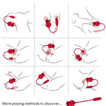 ARMONY - ROSELIP LICKING VIBRATING CLIT & VIBRATOR RED