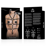 FETISH SUBMISSIVE BONDAGE - ADJUSTABLE HARNESS TORSO AND ARMS