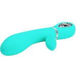 PRETTY LOVE - THOMAS MULTIFUNCTION G-SPOT VIBRATOR AQUA GREEN