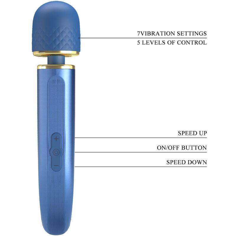 PRETTY LOVE - MASSAGER 7 VIBRATION MODES BLUE