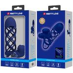 PRETTY LOVE - GIANN VIBRATOR RING WITH SILICONE SHEATH BLUE