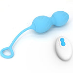 ARMONY - BLOSSOMS VAGINAL DUMBBELL VIBRATION REMOTE CONTROL 10 VIBRATIONS BLUE