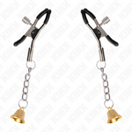 KINK - GOLD BELL PENDANT NIPPLE CLAMPS 6 CM