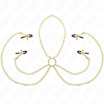 KINK - 4 NIPPLE AND CLIT CLAMPS ADJUSTABLE GOLD