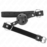 KINK - HOLLOW HARD BLACK BALL 4.5 CM GAG MODEL 1 63.5 X 2 CM