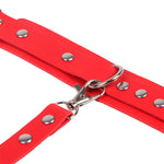 SUBBLIME - 953706 HANDCUFFS WITH BONDAGE BELT RED ONE SIZE