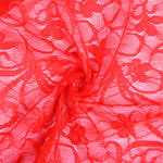 SUBBLIME - 954215 LACE BABYDOLL WITH ADJUSTABLE STRAPS RED L/XL