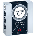 MISTER SIZE - CONDOM SIZE XL 60 MM (3 UNITS)