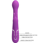 PRETTY LOVE - DEJON 3 IN 1 MULTIFUNCTION RABBIT VIBRATORPURPLE