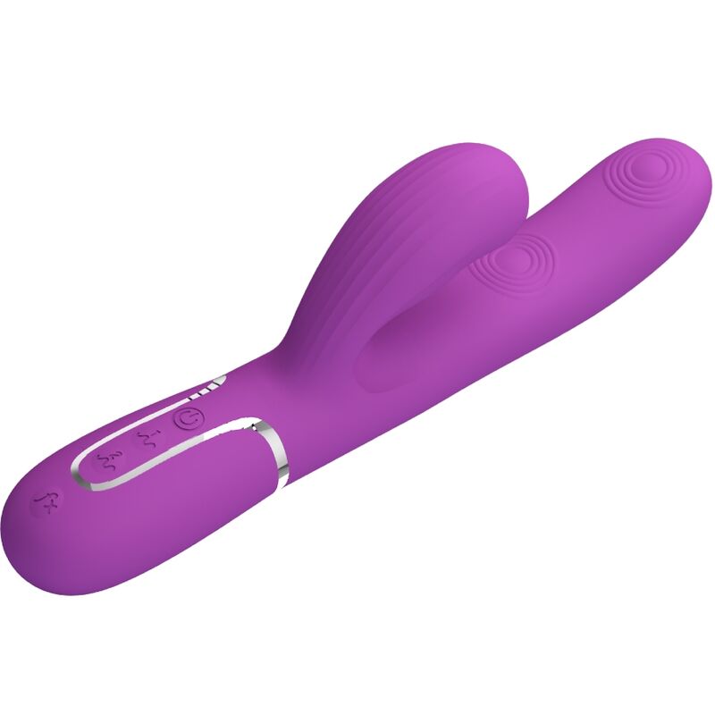PRETTY LOVE - PERLITA 3 IN 1 MULTIFUNCTION RABBIT VIBRATORPURPLE
