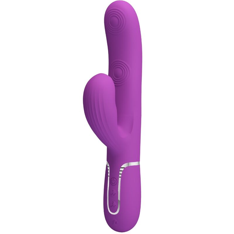 PRETTY LOVE - PERLITA 3 IN 1 MULTIFUNCTION RABBIT VIBRATORPURPLE