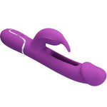 PRETTY LOVE - KAMPAS 3 IN 1 MULTIFUNCTION RABBIT VIBRATORPURPLE