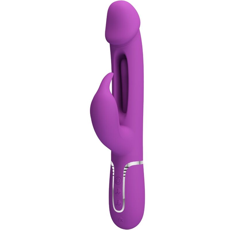 PRETTY LOVE - KAMPAS 3 IN 1 MULTIFUNCTION RABBIT VIBRATORPURPLE