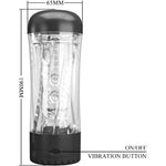 PRETTY LOVE - TAMARA MALE MASTURBATOR MULTI-SPEED VIBRATOR BLACK