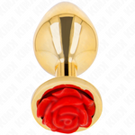 KINK -PLUG ANAL GOLD ROSE RED SIZE M