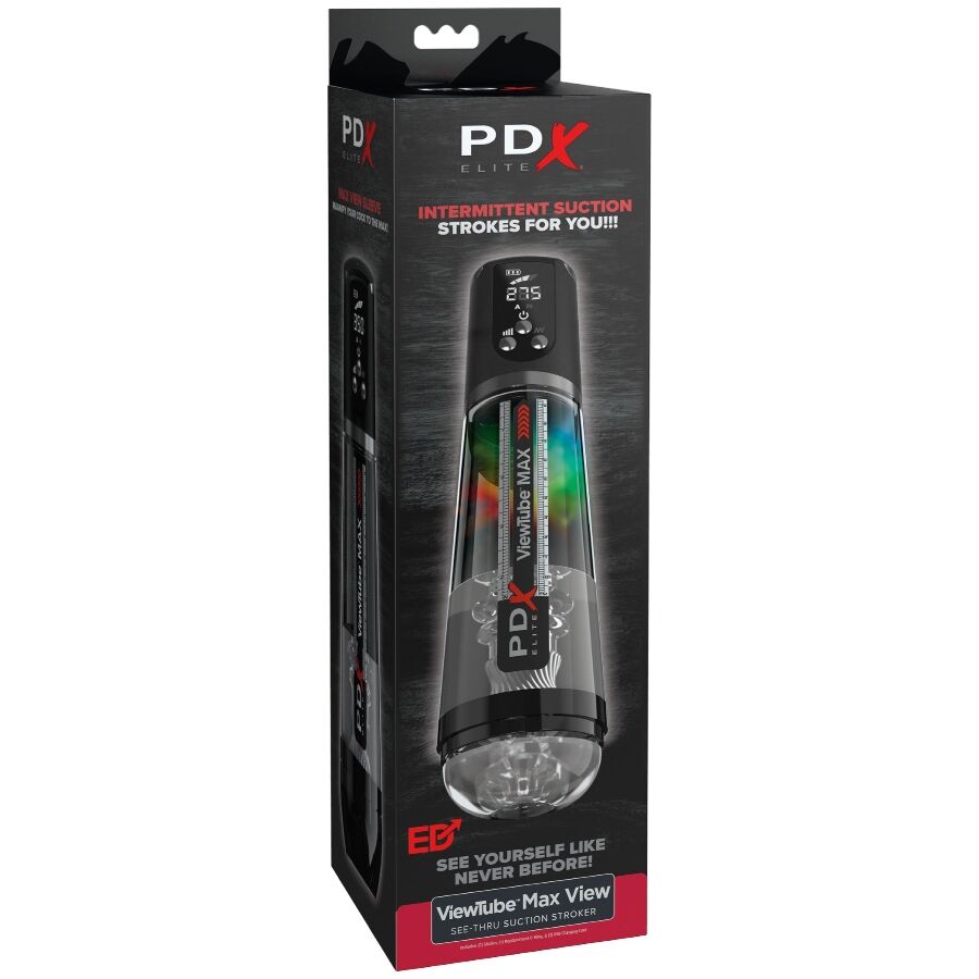 PDX ELITE - VIEWTUBE MAX VIEW AUTOMATIC MASTURNADOR WITH TRANSPARENT SUCTION