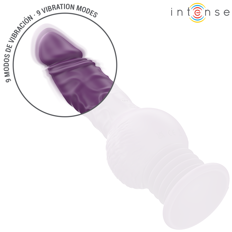 INTENSE - TATUM MULTIFUNCTION VIBRATOR WITH UP AND DOWN VIBRATION 24 CM PURPLE
