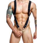 MOB - DNGEON HARNESS WITH STRAIGHT BACK BLACK ONE SIZE