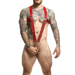 MOB - DNGEON CROSS BACK HARNESS RED ONE SIZE