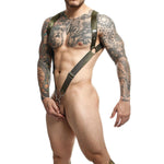 MOB - DNGEON GREEN STRAIGHT BACK HARNESS ONE SIZE