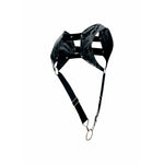 MOB - DNGEON HARNESS WITH SILVER PENIS RING ONE SIZE