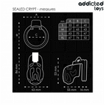 ADDICTED TOYS LOCKED - SEALED CRYPT PENIS CAGE 8 CM