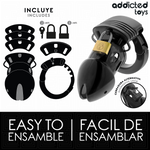 ADDICTED TOYS LOCKED - CHASTITY DEPTHS PENIS CAGE 7.5 CM