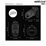 ADDICTED TOYS LOCKED - IRON CELL METAL PENIS CAGE 4 CM SIZE S