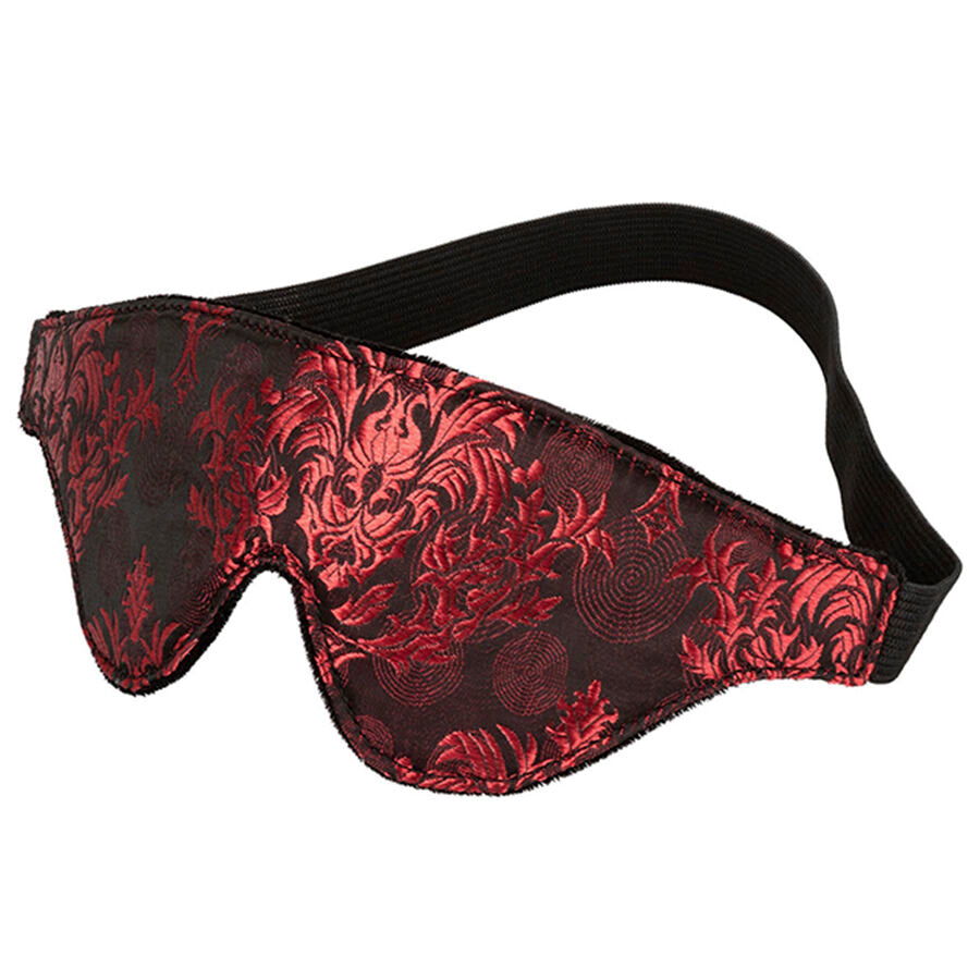 CALEXOTICS - SCANDAL OPAQUE EYE MASK WITH RED DETAILS