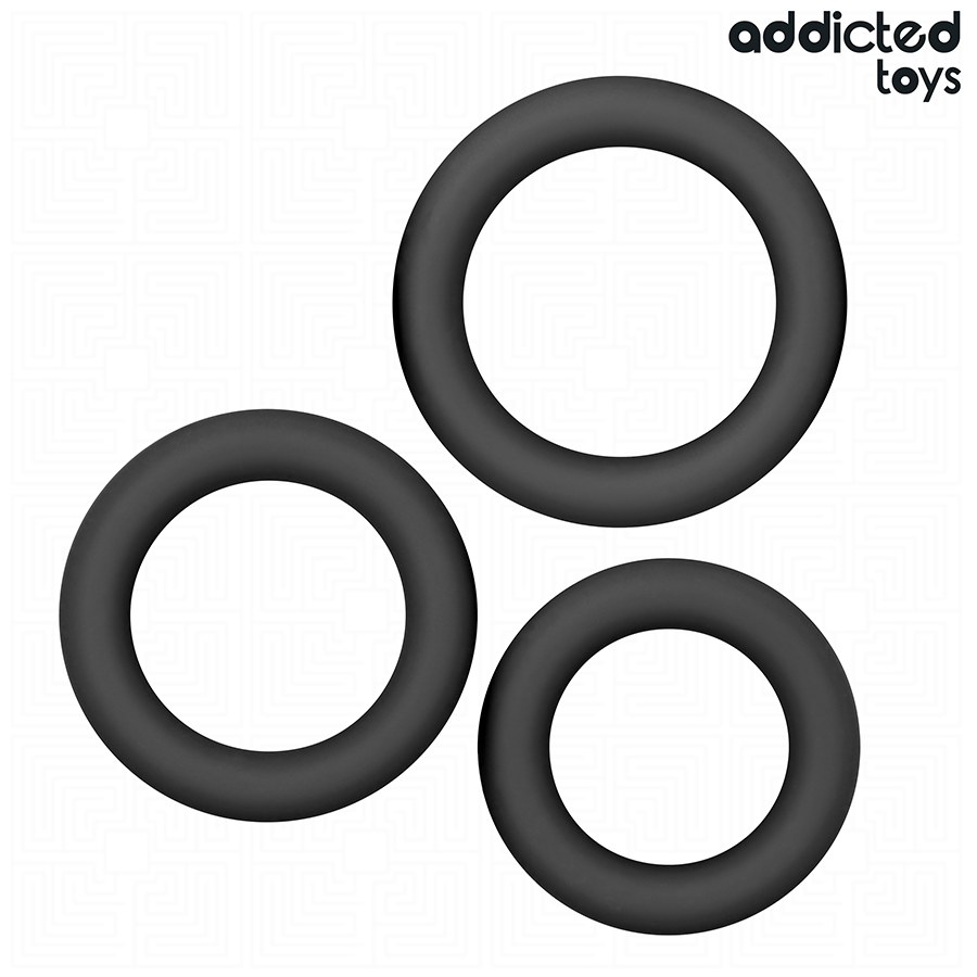 ADDICTED TOYS - SET OF SILICONE RINGS MODEL 1