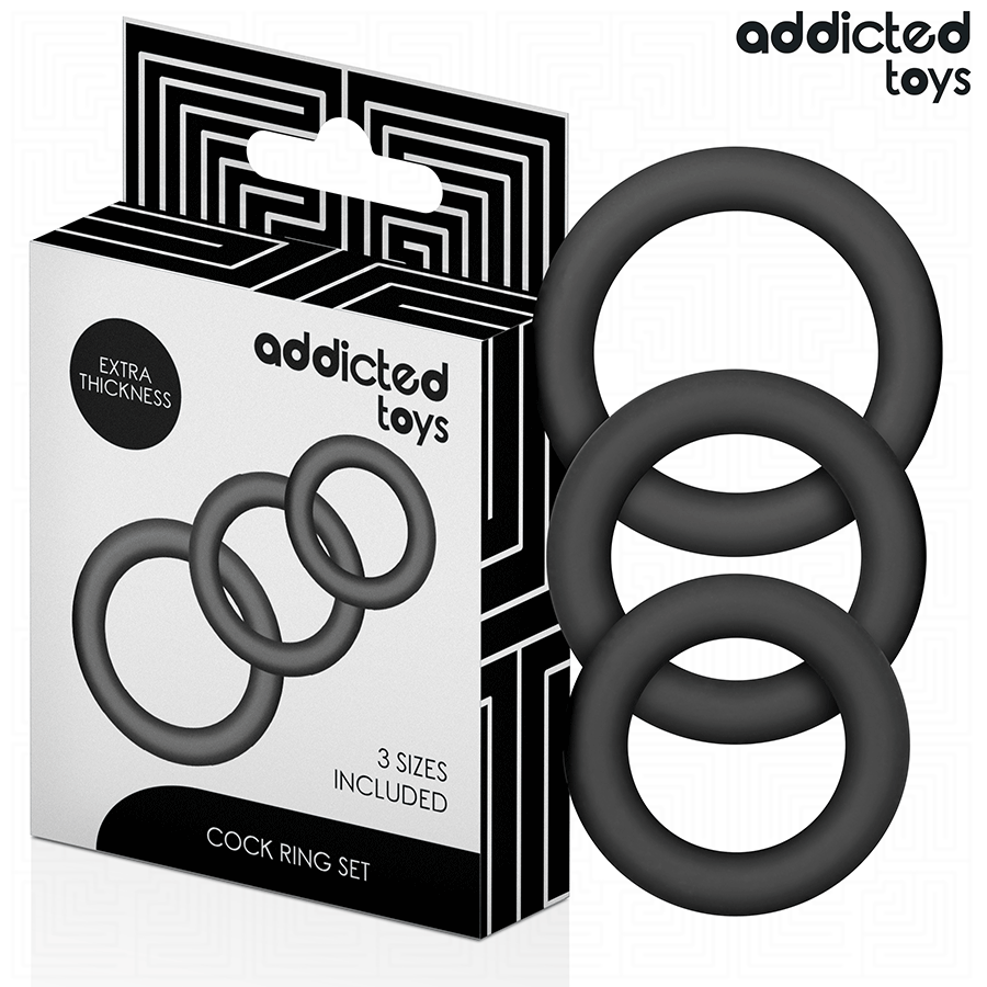ADDICTED TOYS - SET OF SILICONE RINGS MODEL 1