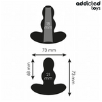 ADDICTED TOYS - HOLLOW ANAL PLUG SILICONE SIZE S 7.3 CM