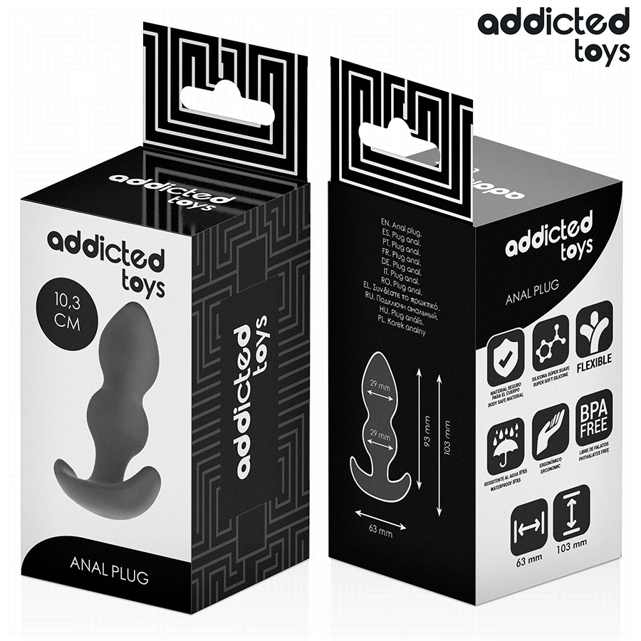 ADDICTED TOYS - ANAL PLUG SILICONE SIZE S 10.3 CM