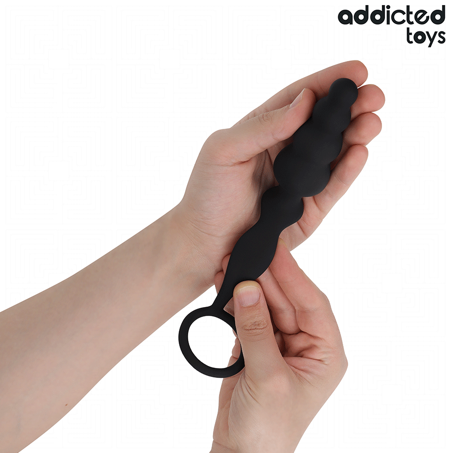 ADDICTED TOYS - ANAL PLUG WITH RING SILICONE MODEL 5