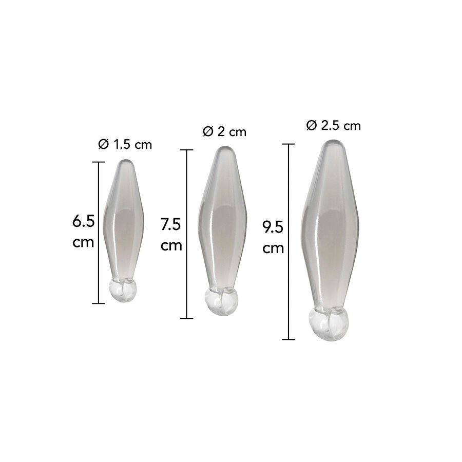 TOYJOY - ANAL PLAY 3-PIECE TRANSPARENT FINGER RIMMER