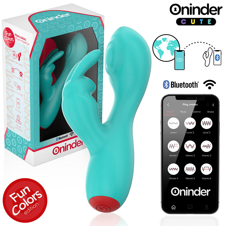 ONINDER CUTE - LOVE BUNNY G-SPOT CLITORAL VIBRATOR - FREE WORLDWIDE APP