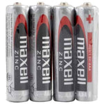MAXELL - BATTERY SALINA MANGANESO AAA R03 RETRACTIL*4