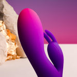 ROCKS- OFF - GLO- GIRL PURPLE RABBIT VIBRATOR