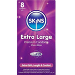 SKINS - EXTRA LARGE PREMIUM CONDOMS PACK 8