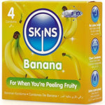SKINS - BANANA PREMIUM CONDOMS PACK 4