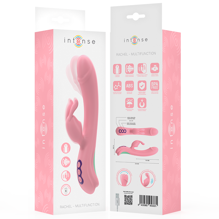 INTENSE - RACHEL RABBIT VIBRATOR 5 VIBRATIONS PINK