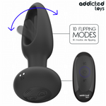 ADDICTED TOYS - ANAL PLUG WITH VIBRATING TONGUE AND REMOTE CONTROL