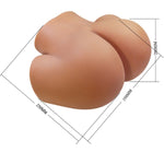 CRAZY BULL - ILANA REALISTIC FEMALE BUTT VIBRATOR AND SUCKER WITH SOUND 6.8 KG