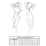 PASSION - INTIMARI BRA + PANTIES SET BLACK S/M