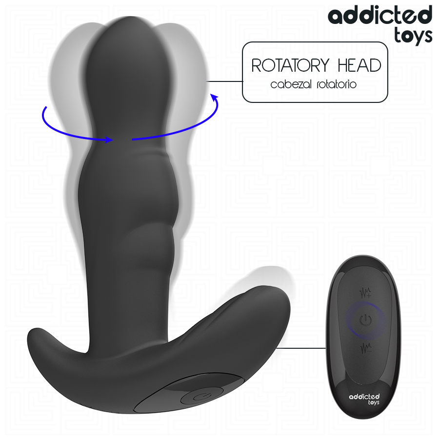 ADDICTED TOYS - ROTATING VIBRATING ANAL PLUG REMOTE CONTROL
