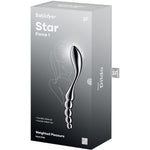 SATISFYER - STAR FORCE 1 STAINLESS STEEL DOUBLE-ENDED DILDO