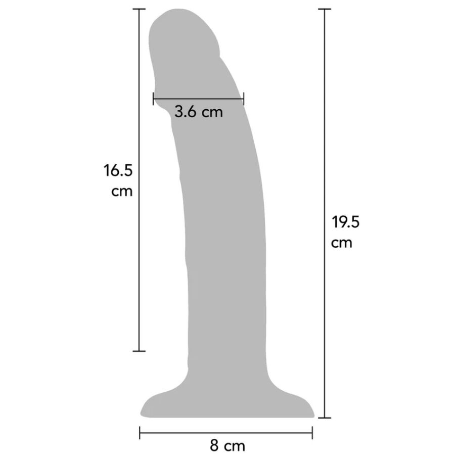 GET REAL - REALISTIC SILICONE VIBRATING DILDO PURPLE 19.5 CM